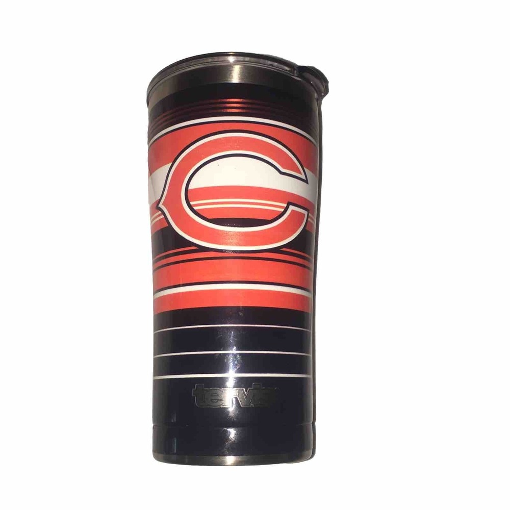 Chicago Bears Tervis 30oz Stainless Steel tumbler Hyper Stripe